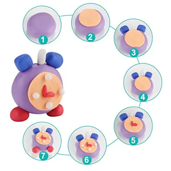 CiaraQ Polymer Clay-Oven Baked Modeling Clay with Sculpting Tools, 24 Colors, 1.2 lbs, Great Gift for Children and Artists. {2}