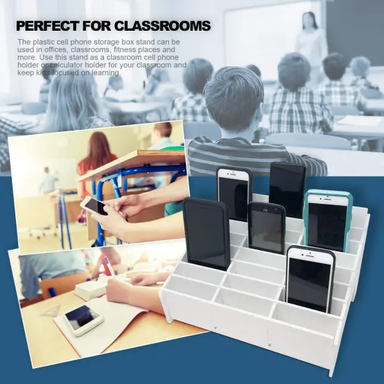 Classroom Cell Phone Storage Cubby and Calculator Storage Caddy Box for Classrooms 24 Slots Cell Phone Holder for Classroom {2}