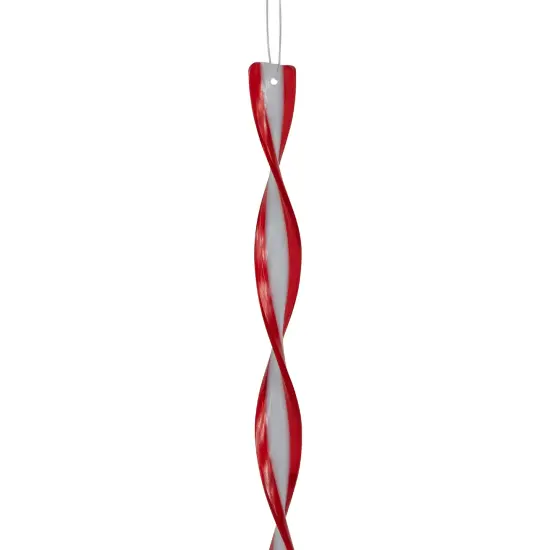 Northlight 6ct Red and White Candy Swirl Christmas Ornaments 8" {6}