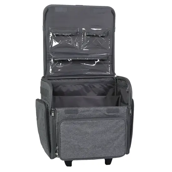 Deluxe Collapsible Rolling Scrapbook Case, Heather {3}