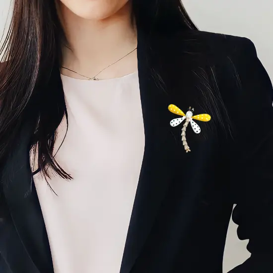 Wrapables Dragonfly Enamel Brooch Pin {5}