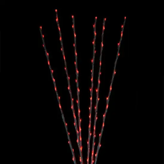 Northlight LED Lighted Branch Spray Outdoor Christmas Pathway Marker - 72"- Red White {3}