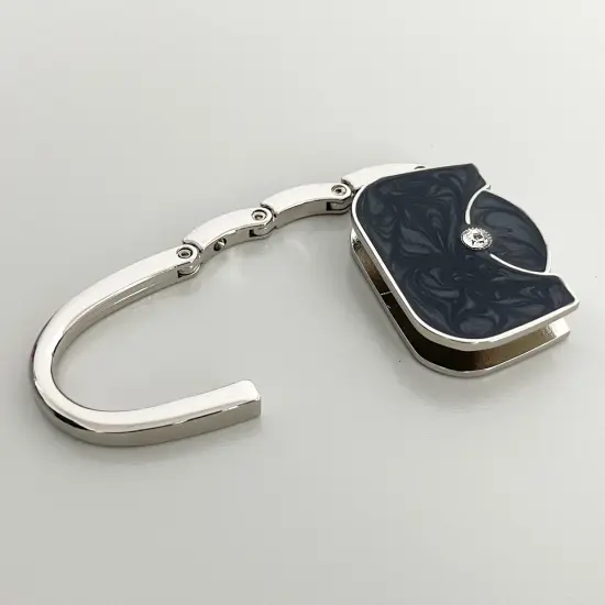 Wrapables Stylish Purse Hook Hanger, Foldable Handbag Table Hanger, Black Handbag {5}