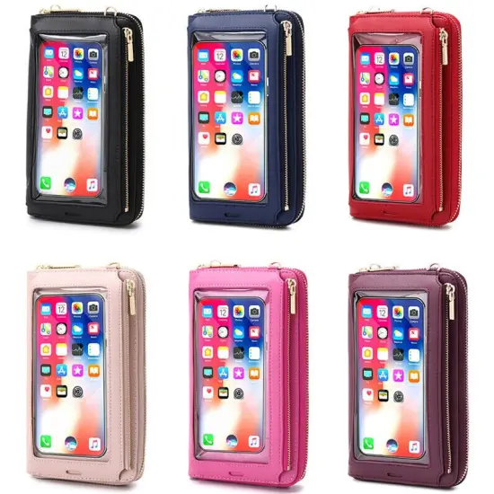 Kitcheniva Crossbody Cell Phone Purse Bag Shoulder Strap Touch Screen Red {2}