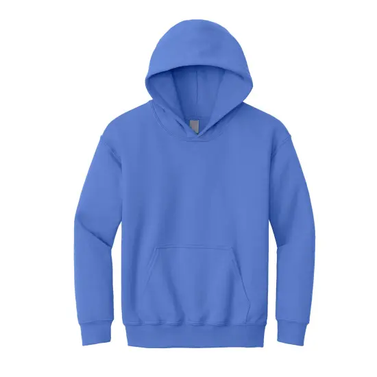 Port & Company&reg; Youth Core Fleece Pullover Hooded Turtle Neck Long Sleeve Sweatshirt Carolina blue {1}