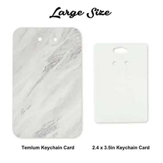 100 Pieces Keychain Display Cards with Self-Sealing Bags, 3'' x 4.7'' Keychain Cards Holder for Display Keyring Cards Jewelry Packaging Supplies (Marble) {6}