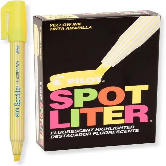 Spotliter Fluorescent Highlighters, Chisel Tip, Yellow (45011) {1}