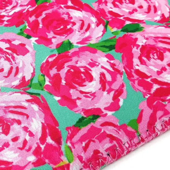 Wrapables Insulated Neoprene Wine Tote, One Bottle / Pink Roses {4}