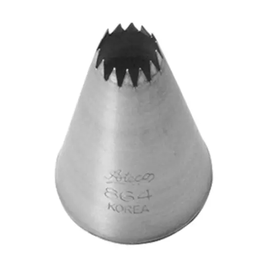 #864 3/8" French Pastry Decorating Tip, 1ct {1}