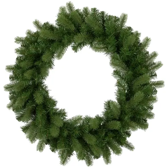 Northlight Real Touch&trade;️ Noble Fir Artificial Christmas Wreath - Unlit - 30" Green {1}