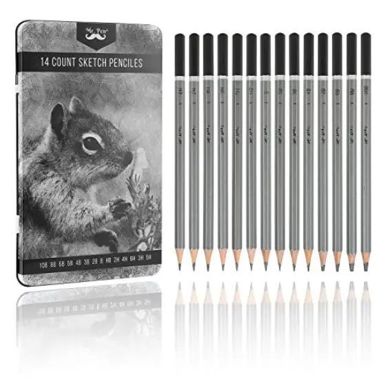 Sketch Pencils for Drawing, 14 Pack, for Art, Graphite Pencils for Shading {2}