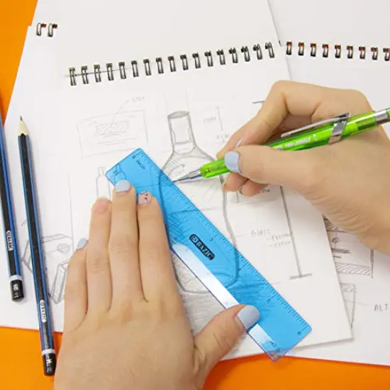 Sketch Pad 50 Sheet 6" X 8", Top Bound Spiral Sketchbook Drawing Pads, Sketching Paper Coloring Book for Artist Kids School, 1-Pack {4}