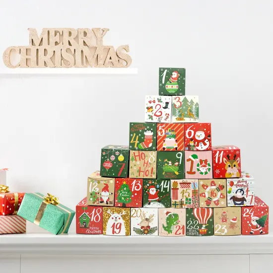 Wrapables Christmas Advent Calendar Countdown Gift Boxes {4}