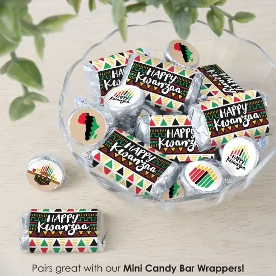 Big Dot of Happiness Happy Kwanzaa Party Small Round Candy Stickers - Party Favor Labels - 324 Count {7}