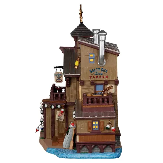 Lemax&copy; Plymouth Corners Village&trade;: The Salty Sea Dog Tavern Beach Building {3}