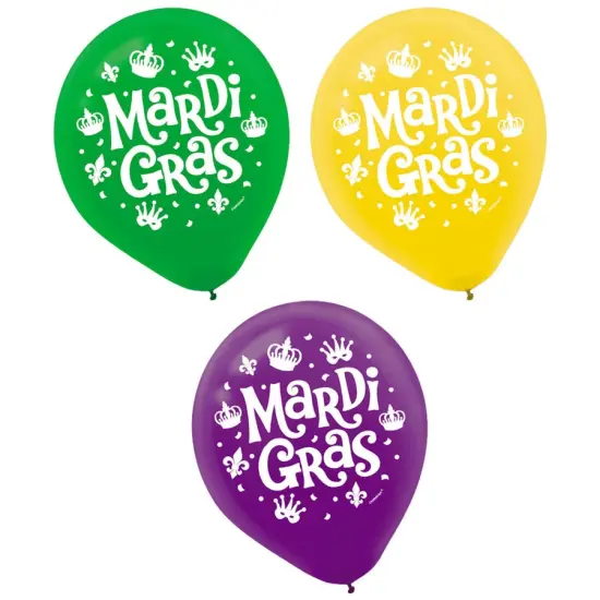Mardi Gras 12" Balloon {1}