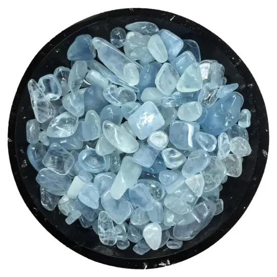 Aquamarine Mini Crystal Chips &ndash; Size 2 {1}