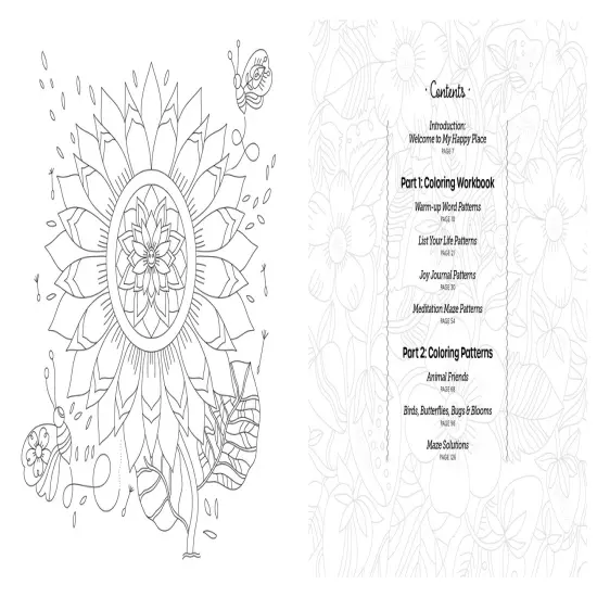 Happy Place Coloring Book {2}