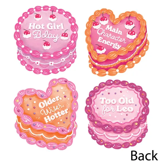 Big Dot of Happiness Hot Girl Bday - Decorations DIY Vintage Cake Birthday Party Essentials - Set of 20 {7}