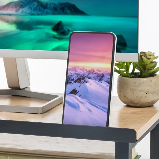 IRIS USA Office Computer Desk Table with Organizer and Cable Tray {6}