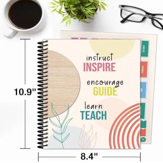 Carson Dellosa True to You Teacher Planner 2025-2026, Undated 8" x 11" Lesson Plan Book With Stickers, Class Schedule, Weekly Calendar School Supplies, Homeschool Essentials and Classroom Must Haves {2}