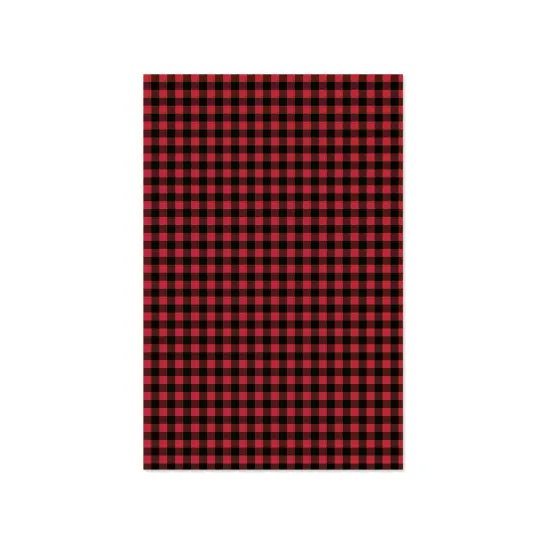 Happy Crafters Buffalo Plaid 11.8" x 18" Sheet Black and White {2}
