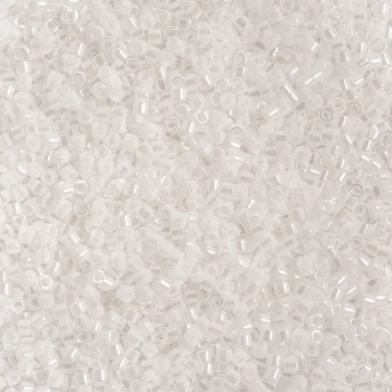 Miyuki Delica 50g Luster Glass Beads, 11/0 White Pearl (DB0201) {1}