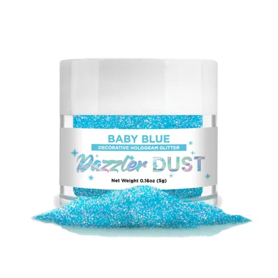 Bakell - Baby Blue Dazzler Dust (5g, 1x Jar) Non-Toxic Decorating Glitter for Arts and Crafts {5}