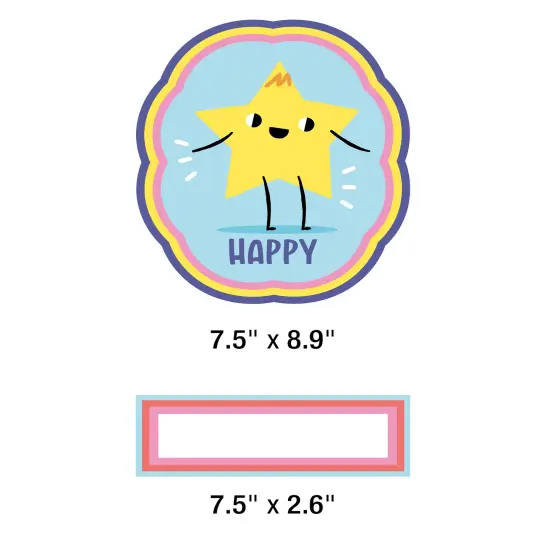 Carson Dellosa Pre-Punched We Stick Together 46-Piece Emotions Check-In Bulletin Board Set, Calming Corner Accents, Feelings Chart, Mood Board and More, Calm Down Corner, SEL Classroom D&eacute;cor {4}