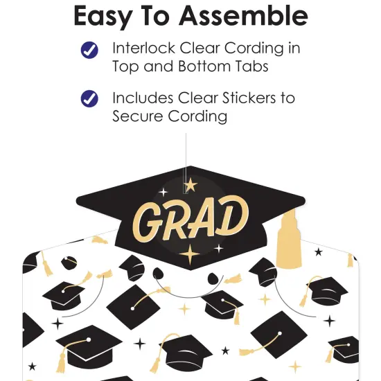 Big Dot of Happiness Hello College - Graduation Party Vertical Photo Garland 35 Pieces {6}