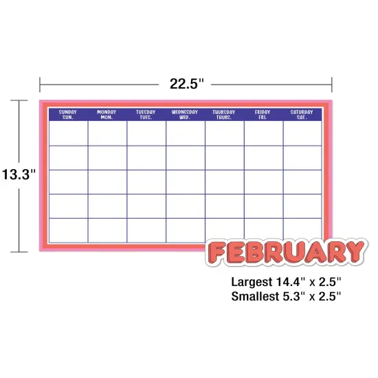 Carson Dellosa We Stick Together 163 pc Set Wall Calendar, Monthly Headers, Holidays, Birthdays, Number Cover Ups, Seasons, Days of the Week Chart, and More, Groovy Bulletin Board and Classroom Decor {3}