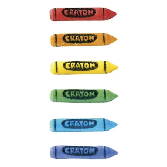 Crayons Assortment Dec-Ons&reg; Decorations 12ct {1}