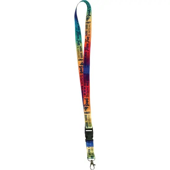 Positive Saying Watercolor Lanyard, Pack of 6 {2}