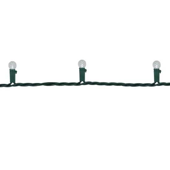 Northlight LED G12 Berry Christmas Lights - Pure White - 16' Green Wire - 50ct {5}