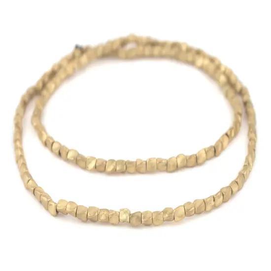 The Bead Chest Brass Twisted Nugget Beads, Full Strand of Quality Metal Spacers for DIY Jewelry Design {3}