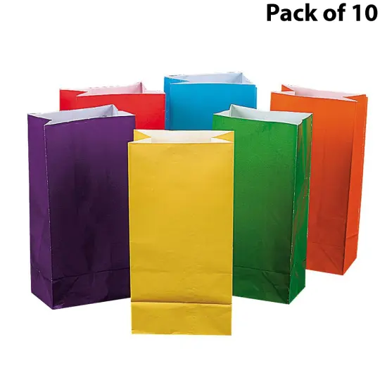 Bright Color Treat Bags 10 inches tall by 5 inches wide | Ssortment of expertly crafted treat bags | RAHEEV&reg; {1}