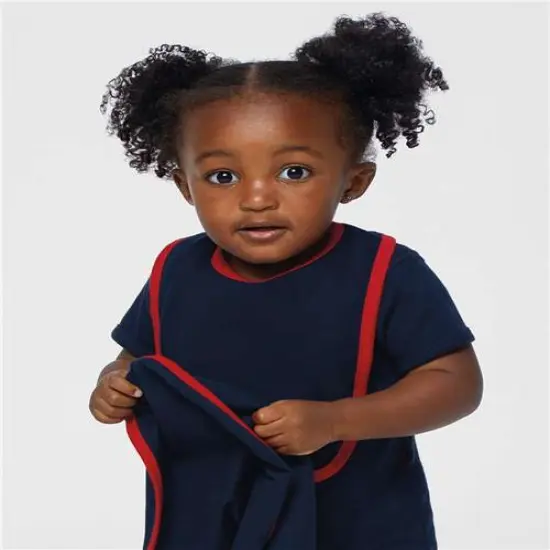 Rabbit Skins&reg; Premium Jersey Bib with Contrast Trim navy/ red {1}