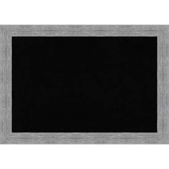 Bark Rustic Framed Corkboard, Black Cork {1}