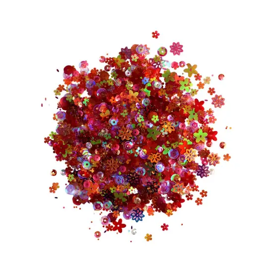 Buttons Galore Loose Sequin Assortments for Craft - 5,000 Pieces 45 Grams Berry blooms {2}