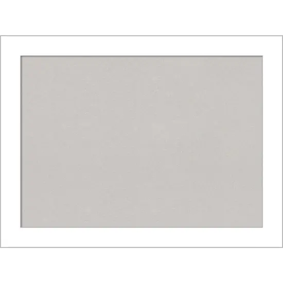 Wedge White Framed Corkboard, Grey Cork {1}