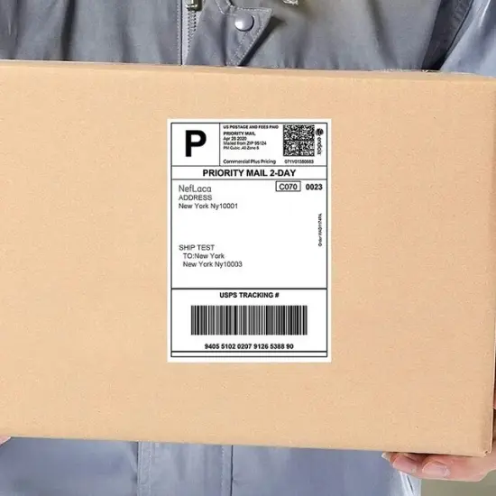 Half Sheet Shipping Labels 8.5" x 5.5" Optimized Solutions for Laser and Inkjet Printers {3}