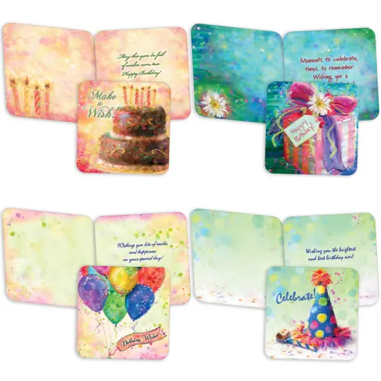 Birthday by Connie Haley - Boxed Birthday Card Assortment - 20 Cards & 20 Envelopes {1}