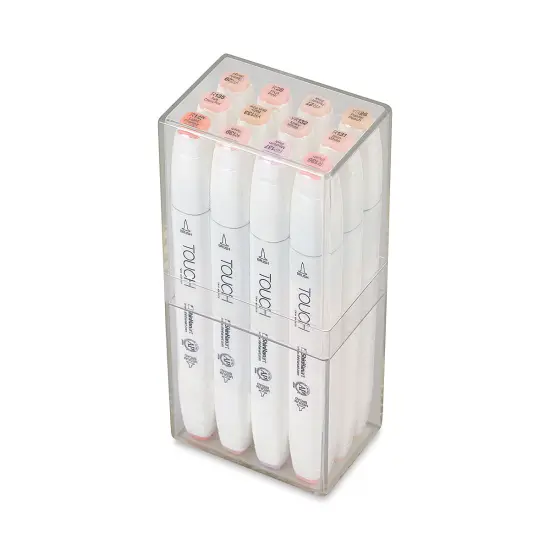 Shinhan Touch Twin Brush Markers - Skin Tones, Set of 12 {1}