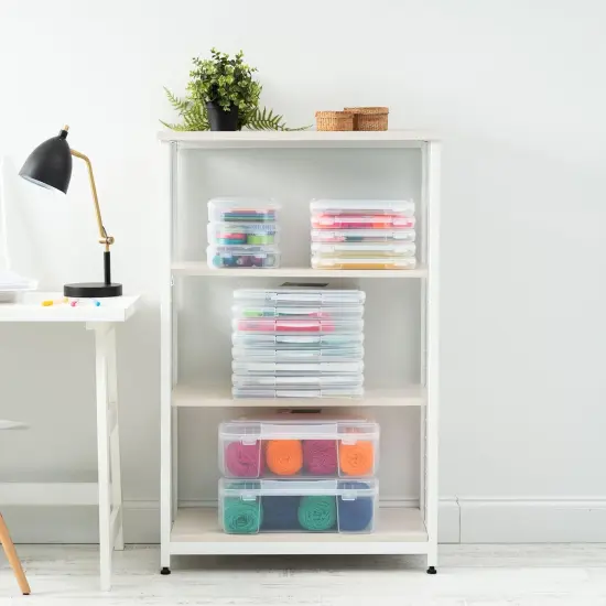 IRIS USA 10 Pack 12" x 12" Slim Portable Scrapbook Case, Clear {6}