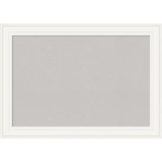Ridge Framed Corkboard, Grey Cork Ridge White {1}