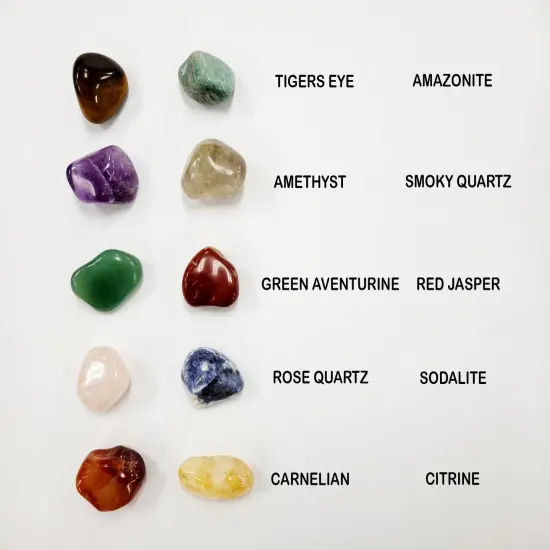 10 PIECE Small Tumbled Crystals Set {5}