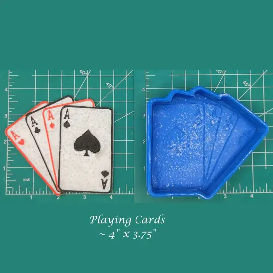 playing cards silicone freshie mold {1}