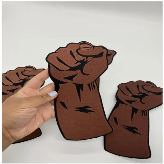 Large Black Power Fist {1}