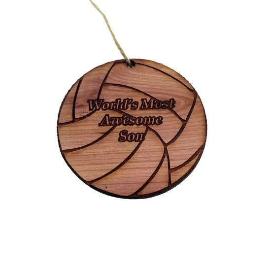 Volleyball Worlds most awesome Son - Cedar Ornament {3}