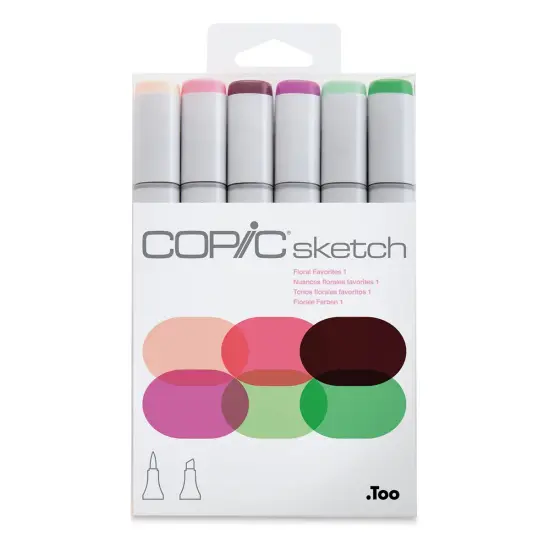 Copic Sketch Marker Set - Floral Favorites 1, Set of 6 {2}